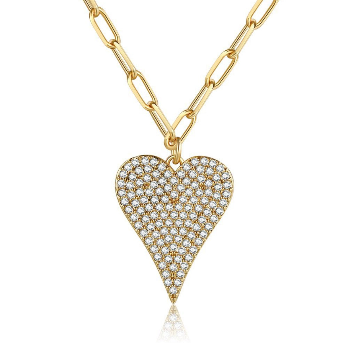 Zirconia Heart Necklace